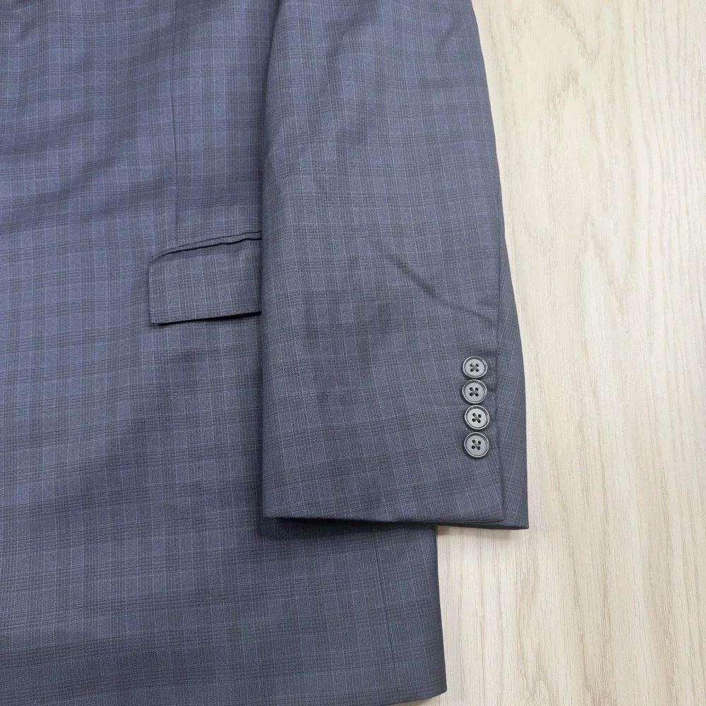 Brooks Brothers 1818 Regent Vitale Barberis Canonico Plaid Blazer Jacket Sz 46L
